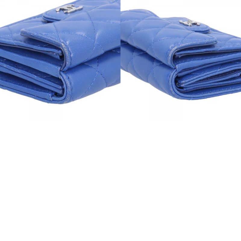 Chanel Matelasse Trifold Wallet Lambskin Ladies Chanel Preowned