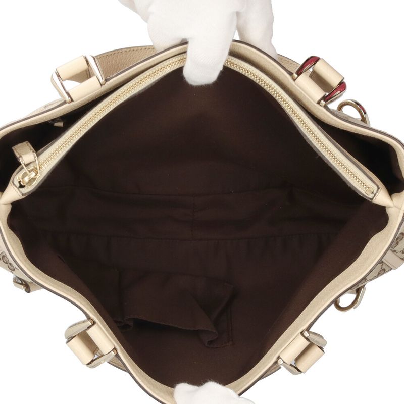 Gucci Abby Tote Bag GG Canvas 170004 Beige Ladies Gucci Preowned Gucci