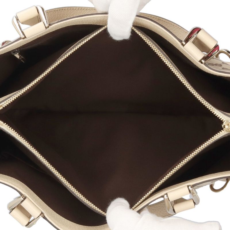 Gucci Abby Tote Bag GG Canvas 170004 Beige Ladies Gucci Preowned Gucci