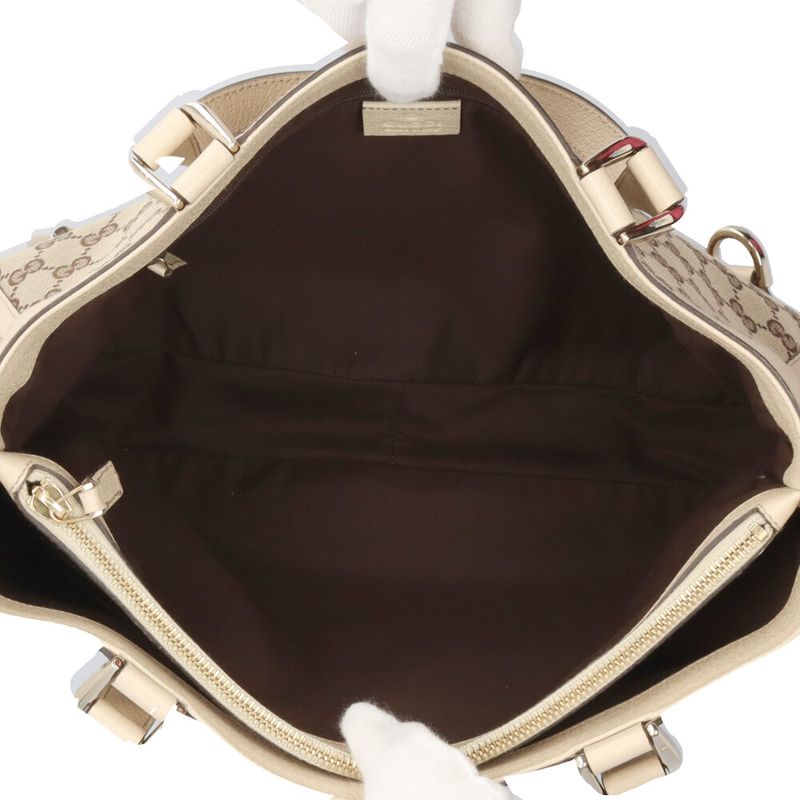 Gucci Abby Tote Bag GG Canvas 170004 Beige Ladies Gucci Preowned Gucci