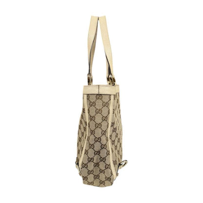 Gucci Abby Tote Bag GG Canvas 170004 Beige Ladies Gucci Preowned Gucci