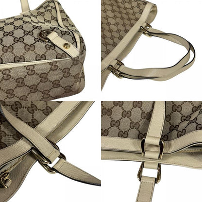 Gucci Abby Tote Bag GG Canvas 170004 Beige Ladies Gucci Preowned Gucci