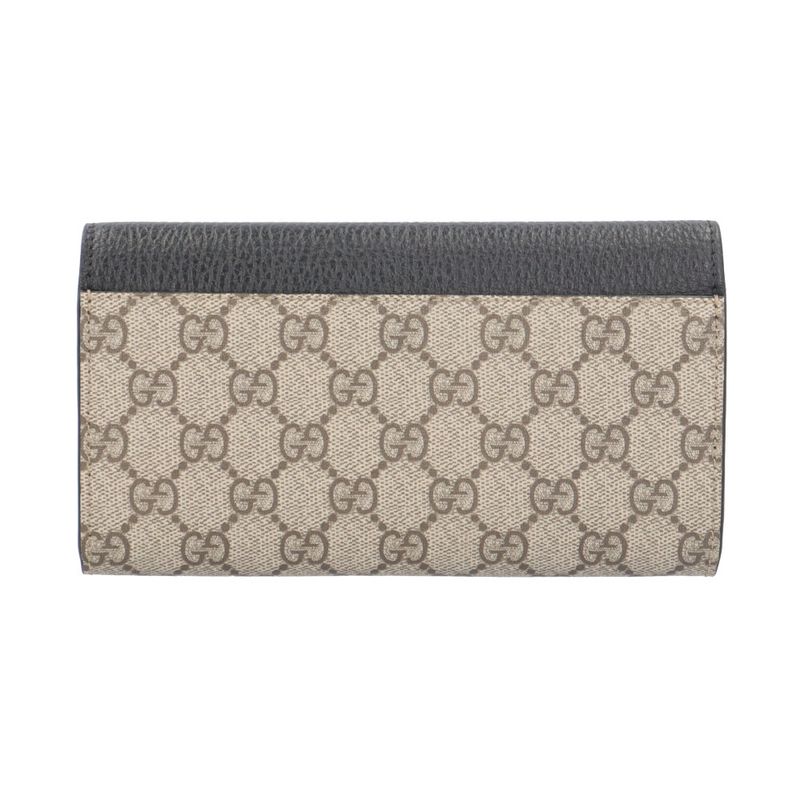 Gucci Continental Wallet GG Supreme Long Wallet GG Supreme Canvas 456116 Ladies