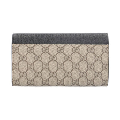 Gucci Continental Wallet GG Supreme Long Wallet GG Supreme Canvas 456116 Ladies