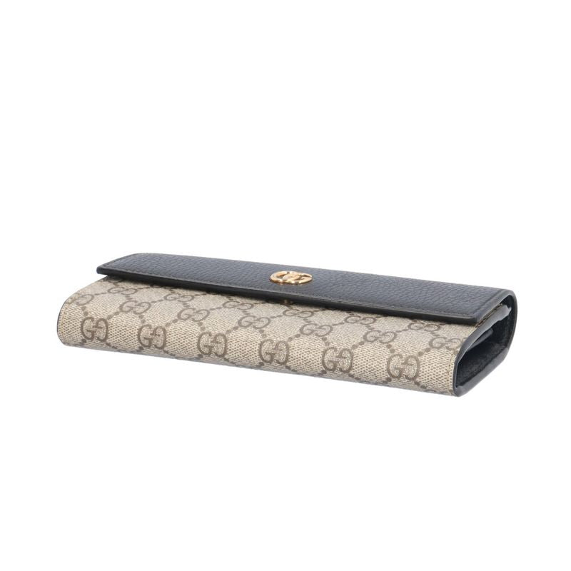Gucci Continental Wallet GG Supreme Long Wallet GG Supreme Canvas 456116 Ladies
