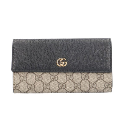Gucci Continental Wallet GG Supreme Long Wallet GG Supreme Canvas 456116 Ladies