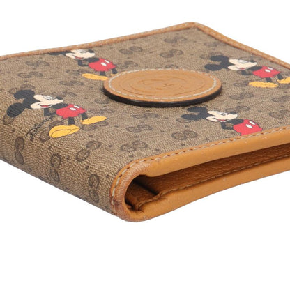 Gucci Disney Collaboration Mini Wallet Micro GG Supreme Bifold Wallet GG