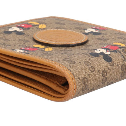 Gucci Disney Collaboration Mini Wallet Micro GG Supreme Bifold Wallet GG