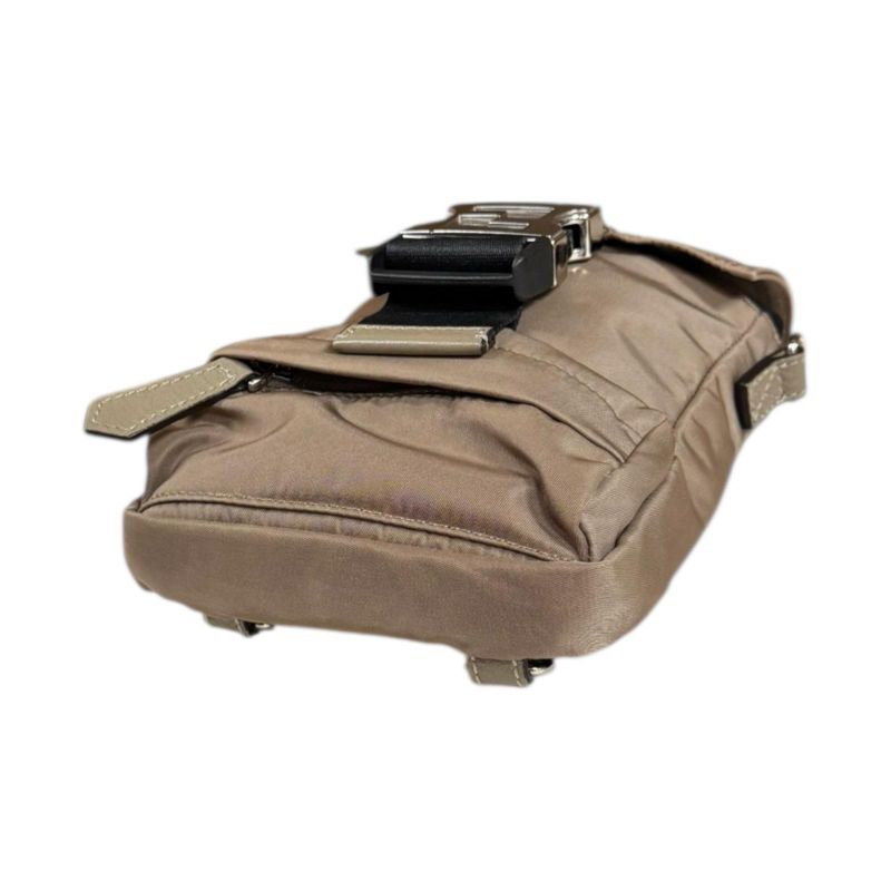 Fendiness Shoulder Bag Nylon 7vz068 Brown Mens Fendi Preowned Fendi