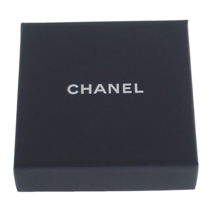 Chanel CC Long Pendant Necklace Metal Faux Pearl Crystal Silver Ladies Coco