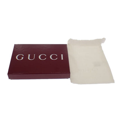 Gucci Imprint 835151aae511000 Card Case GG Embossed Grain Leather Black Men's