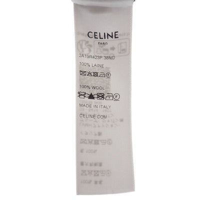 Celine Oversize S 2a19r423p.38no Sweater Wool Black Women's Logo Knit Top