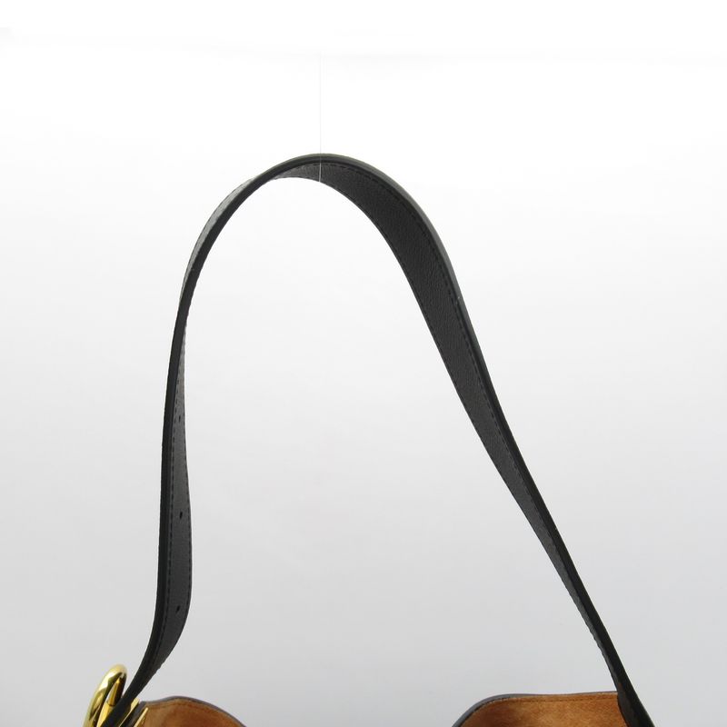 Louis Vuitton Rowkey Hobo MM M24856 Grain Calf Women Tote Bag Noir Black