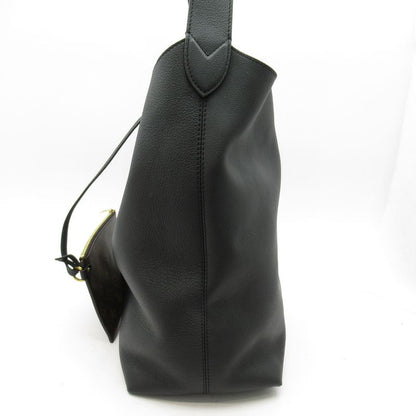 Louis Vuitton Rowkey Hobo MM M24856 Grain Calf Women Tote Bag Noir Black