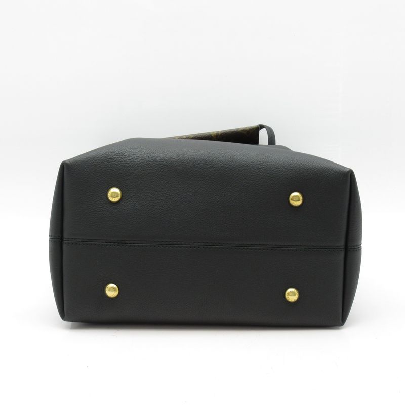 Louis Vuitton Rowkey Hobo MM M24856 Grain Calf Women Tote Bag Noir Black