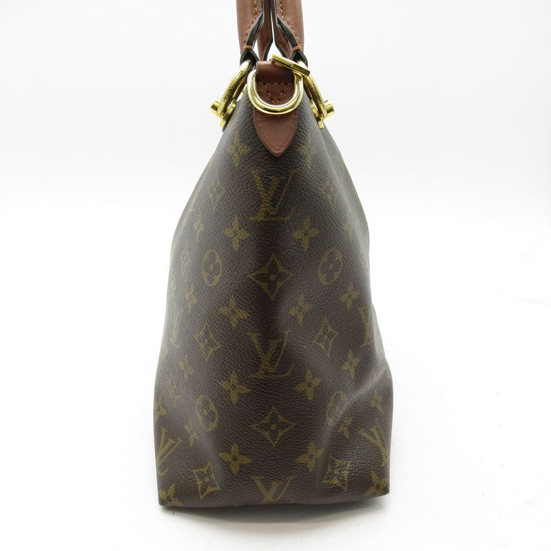 Louis Vuitton V Tote MM M43948 Monogram Women's Tote Bag Brown Excellent
