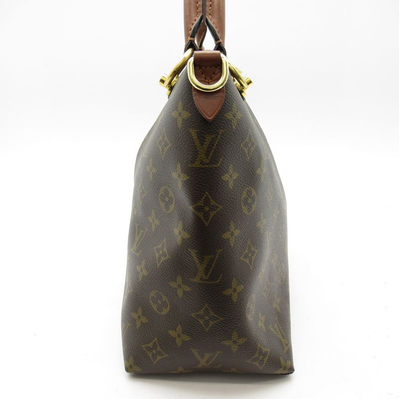 Louis Vuitton V Tote MM M43948 Monogram Women's Tote Bag Brown Excellent