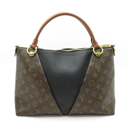 Louis Vuitton V Tote MM M43948 Monogram Women's Tote Bag Brown Excellent