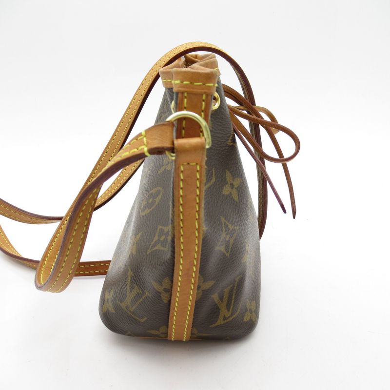 Louis Vuitton Nano Noe M41346 Monogram Women's Shoulder Bag Brown Excellent