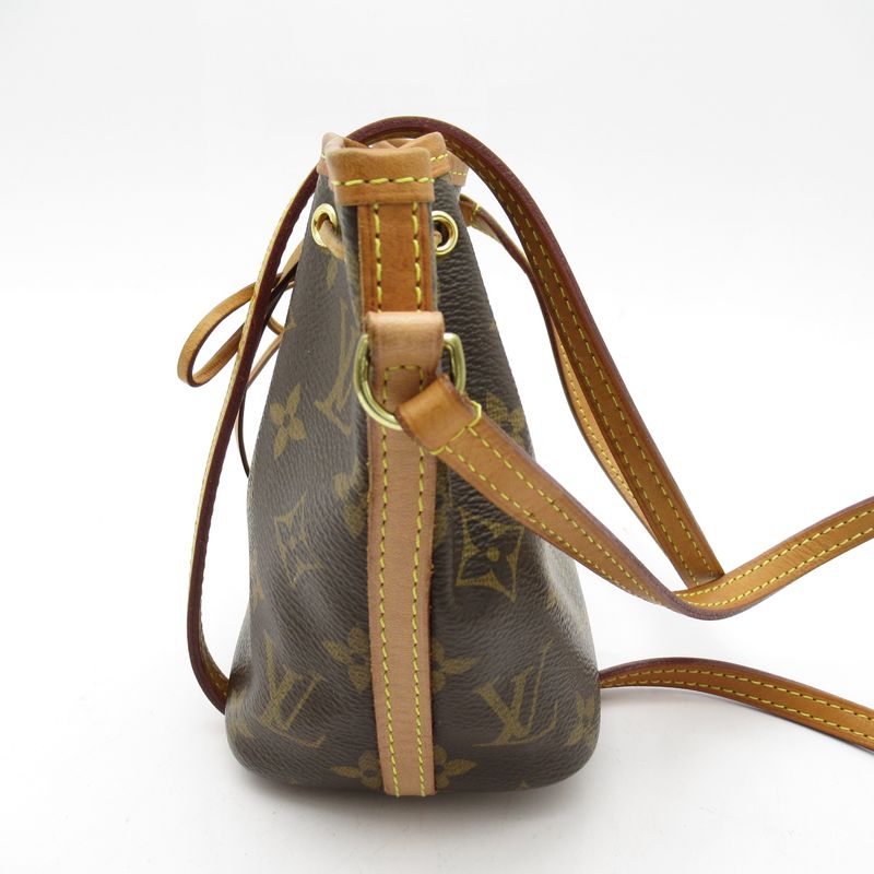 Louis Vuitton Nano Noe M41346 Monogram Women's Shoulder Bag Brown Excellent