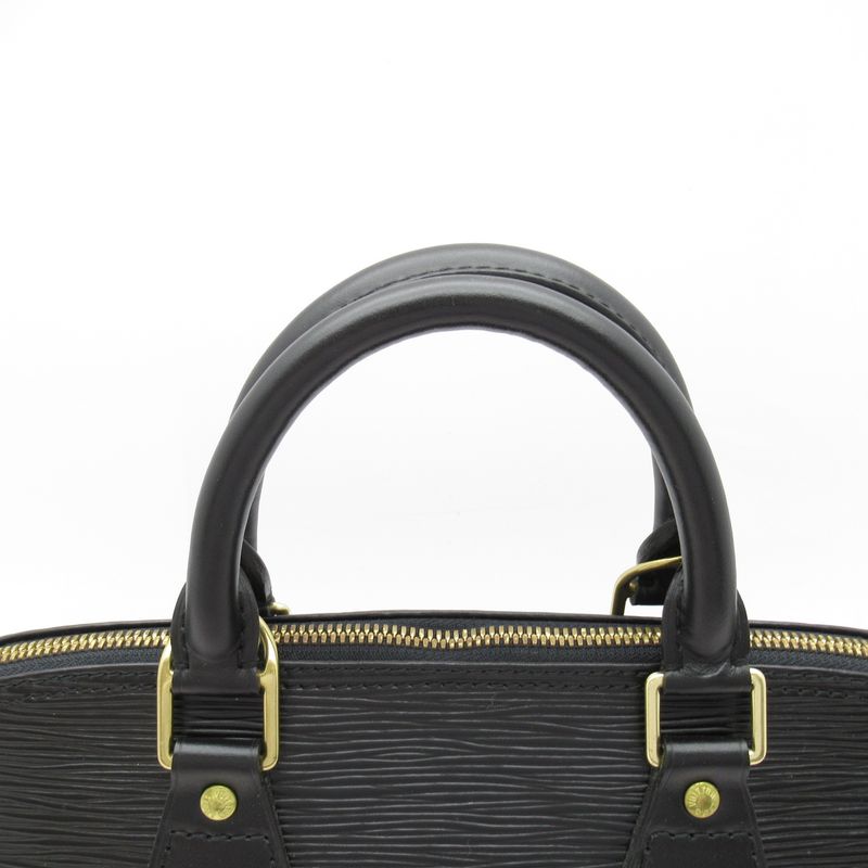 Louis Vuitton Alma M52142 Epi Women's Handbag Noir Black Excellent Condition