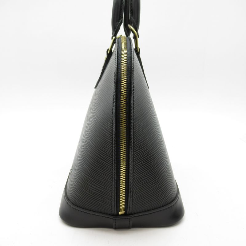 Louis Vuitton Alma M52142 Epi Women's Handbag Noir Black Excellent Condition