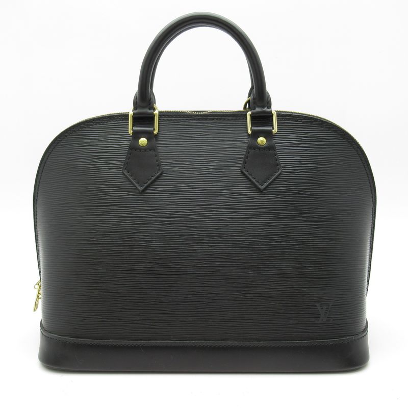 Louis Vuitton Alma M52142 Epi Women's Handbag Noir Black Excellent Condition