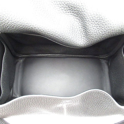 Hermes Lindy 26 Taurillon Clemence Women's Shoulder Bag Black Excellent