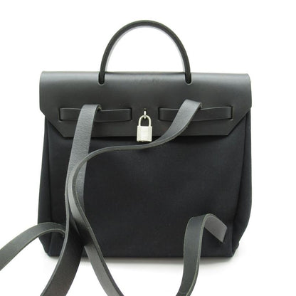 Hermes Herbag Her Bag a Dos PM Toile Officier Box Calf Men's Backpack Daypack