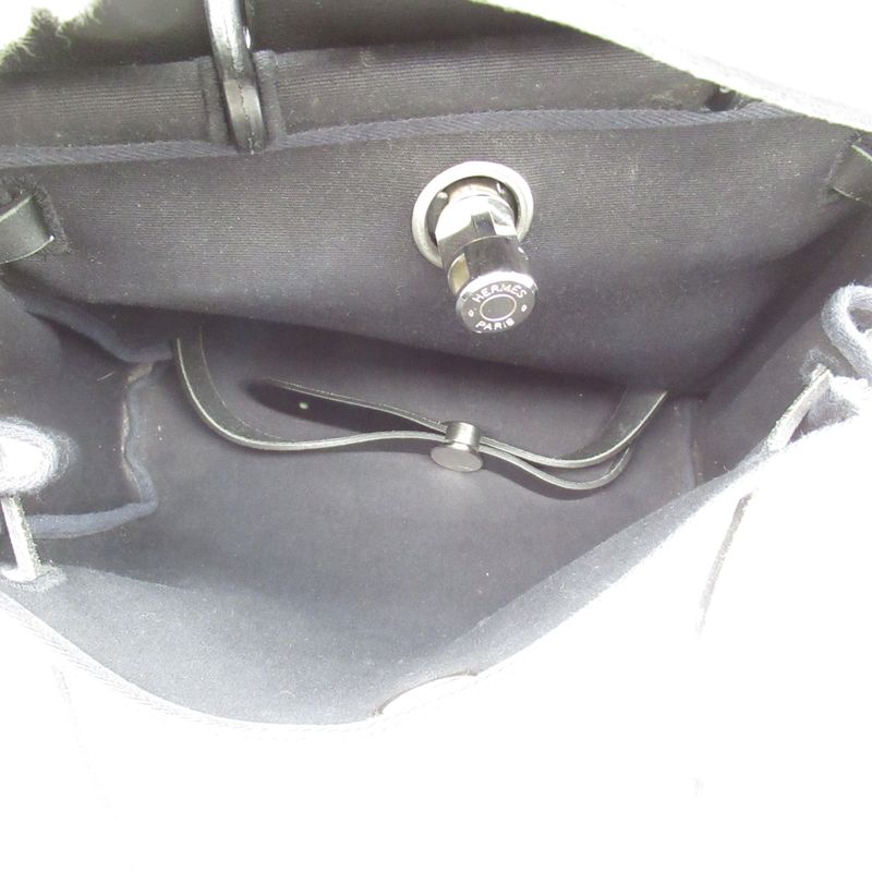 Hermes Herbag Her Bag a Dos PM Toile Officier Box Calf Men's Backpack Daypack