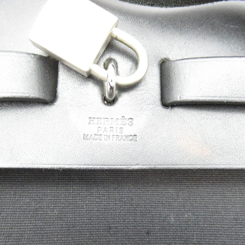 Hermes Herbag Her Bag a Dos PM Toile Officier Box Calf Men's Backpack Daypack