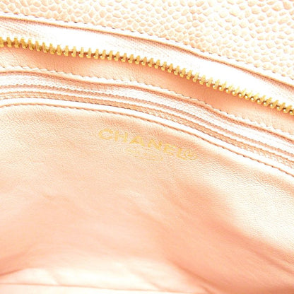 Chanel Reproduction Tote A01804 Caviar Skin Ladies Tote Bag Pink Excellent