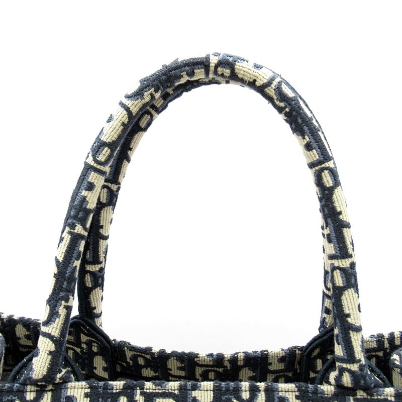 Dior Oblique Book Tote Medium M1296zriw_m828 Canvas Women Tote Bag Navy