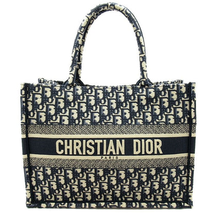 Dior Oblique Book Tote Medium M1296zriw_m828 Canvas Women Tote Bag Navy