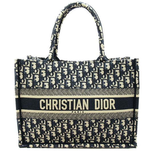 Dior Oblique Book Tote Medium M1296zriw_m828 Canvas Women Tote Bag Navy