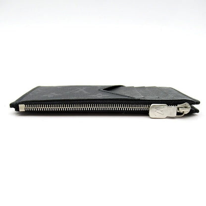 Louis Vuitton Coin Card Holder M30271 Eclipse Taiga Llama Men's Noir Black