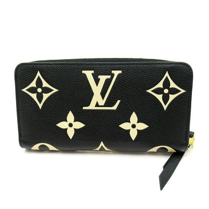 Louis Vuitton Zippy Wallet M80481 Empreinte Women Black Beige