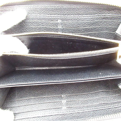 Louis Vuitton Zippy Wallet M80481 Empreinte Women Black Beige