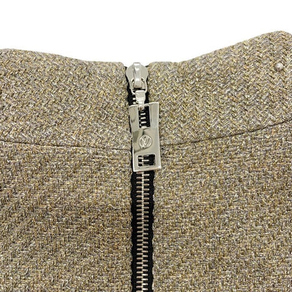 Louis Vuitton Dress Polyester Gold Silver 21 AW Studded Bijou