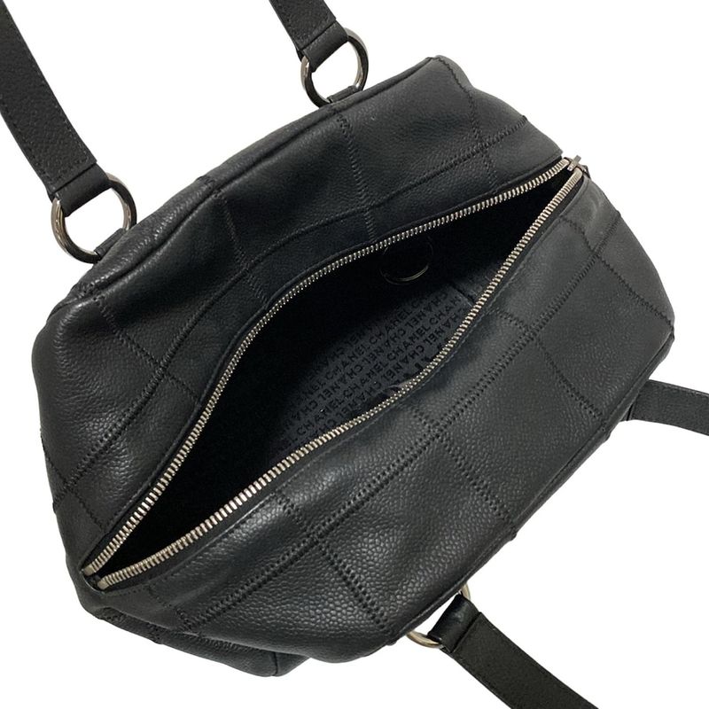 Chanel Shoulder Bag Chocolate Bar Black