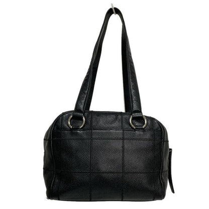 Chanel Shoulder Bag Chocolate Bar Black