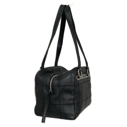 Chanel Shoulder Bag Chocolate Bar Black