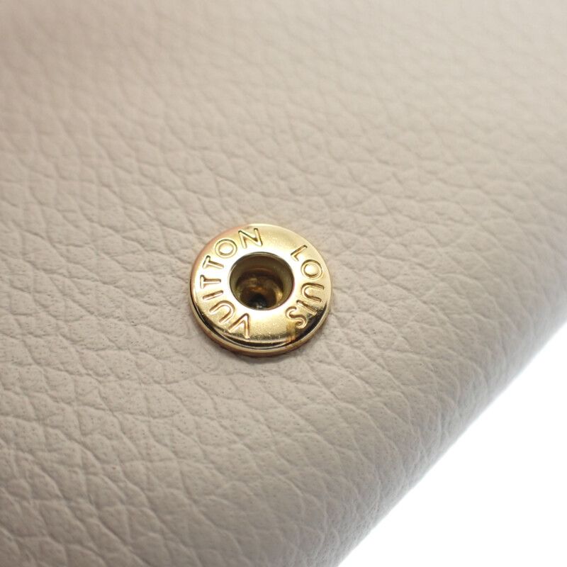 Louis Vuitton Portefeuille Lock Mini M80984 Trifold Wallet Grain Calf Leather