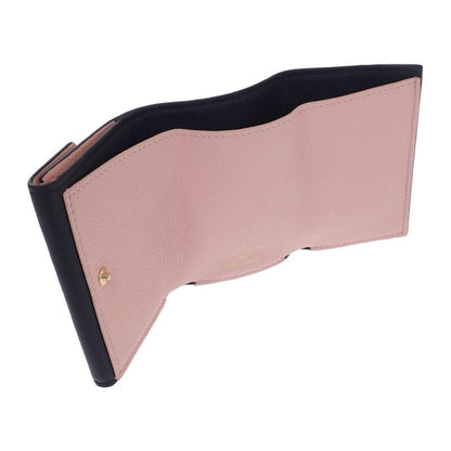 Louis Vuitton Portefeuille Lock Mini M80984 Trifold Wallet Grain Calf Leather