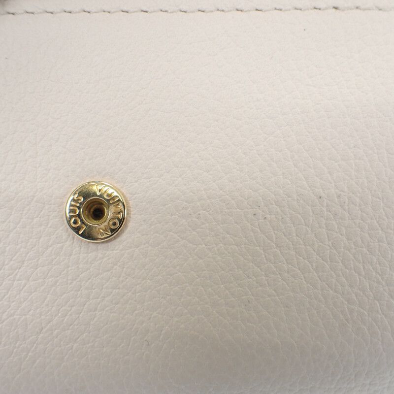 Louis Vuitton Portefeuille Lock Mini M80984 Trifold Wallet Grain Calf Leather