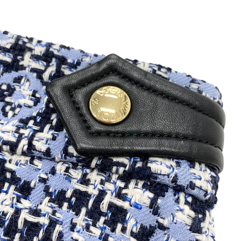 Louis Vuitton Monogram Bottoms Multicolor Skirt Tweed Leather Accent 22SS