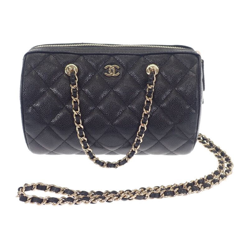 Chanel Matelasse Mini Boston 2025ss Ap4474 B10583 2WAY Bag Shoulder Bag Caviar