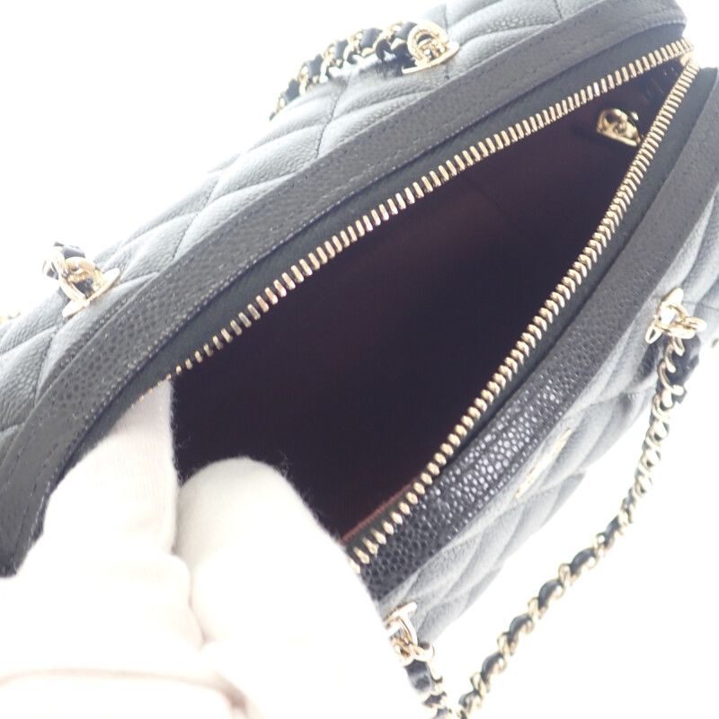 Chanel Matelasse Mini Boston 2025ss Ap4474 B10583 2WAY Bag Shoulder Bag Caviar