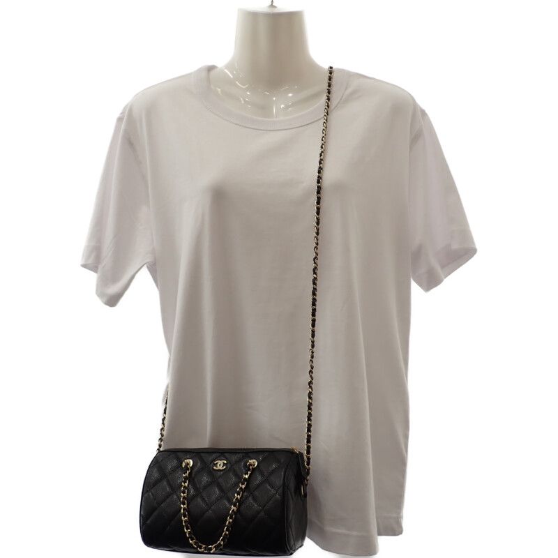 Chanel Matelasse Mini Boston 2025ss Ap4474 B10583 2WAY Bag Shoulder Bag Caviar