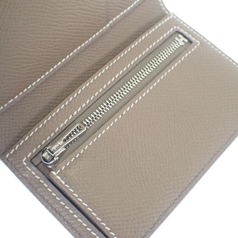 Hermes Bearn Combination Nevelso K Engraved Trifold Wallet Vaux Epson Etan